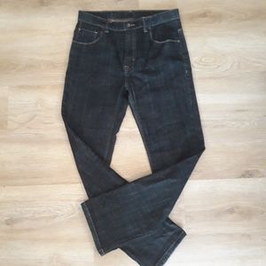Wrangler Boy's Dark Wash Straight Leg Jeans Size 16 Adjustable Waist